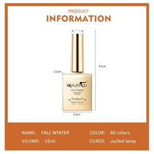Golden Bottle Luxury Nail Gel Set custom logo soak off uv gel wholesale 60 color nice quality nail gel polish set for salon