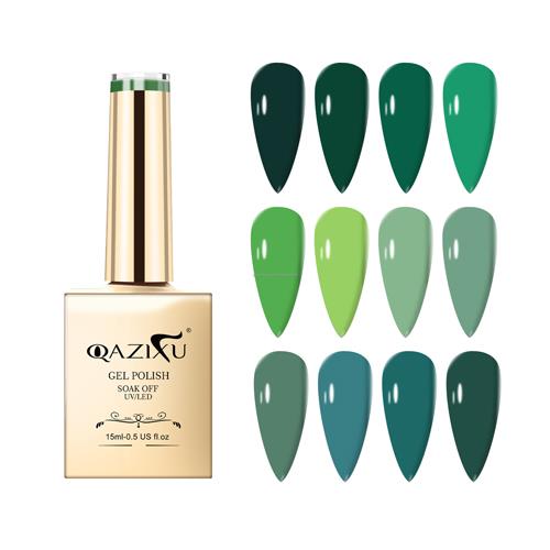 Hot Selling Global Newest Autumn gel collection 12color set box high end gel nail polish with unique color book